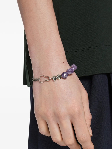  Dries Van Noten Stone Chain Bracelet - Silver 