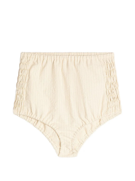  Dries Van Noten Striped Micro Shorts - Neutrals 