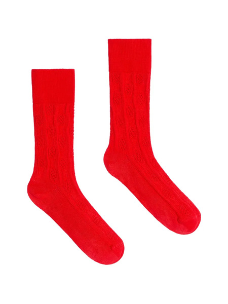  Dries Van Noten Textured Cotton Socks 