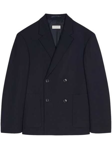  Dries Van Noten Wool Blazer - Blue 