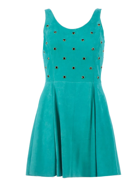  Drome Embellished Leather Dress - Green 