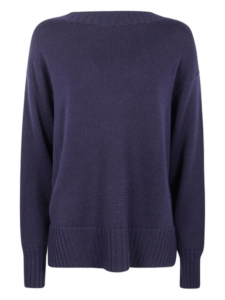  Drumohr Boat-neck Wool Sweater - Blue 