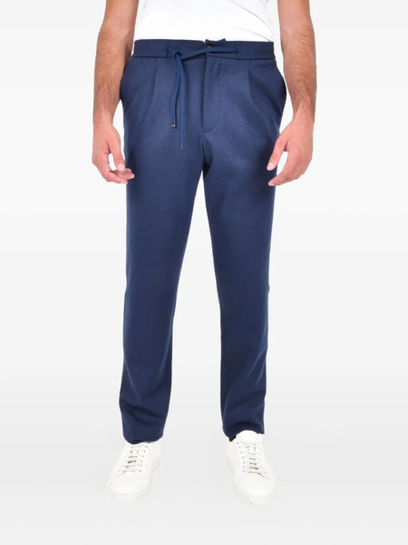  Drumohr Drawstring Wool Trousers - Blue 