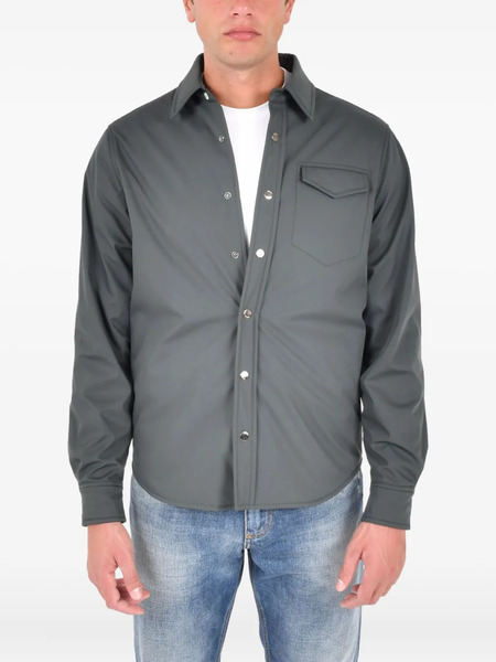  Drumohr Front-pocket Overshirt - Grey 