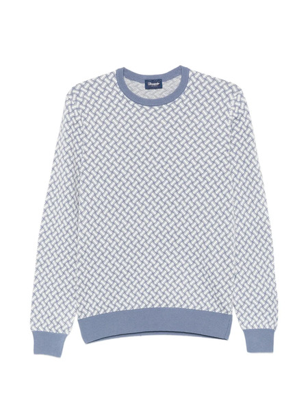  Drumohr Geometric-pattern Sweater - Blue 