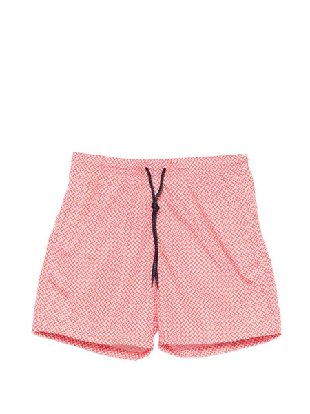  Drumohr Patterned Swim Shorts - Red 