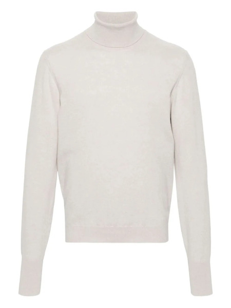  Drumohr Roll-neck Ribbed-cuff Sweater - Neutrals 
