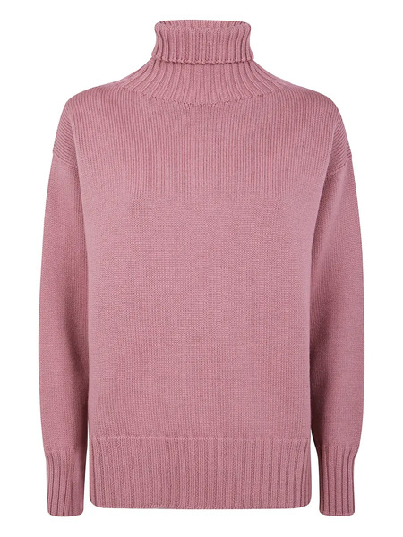  Drumohr Turtleneck Wool Sweater - Pink 