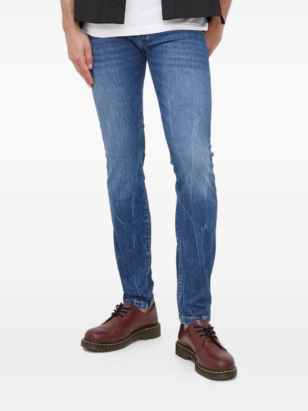  Drykorn Leather-patch Jeans - Blue 