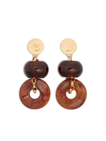  Dsquared2 Beaded Dangle Earrings - Gold 