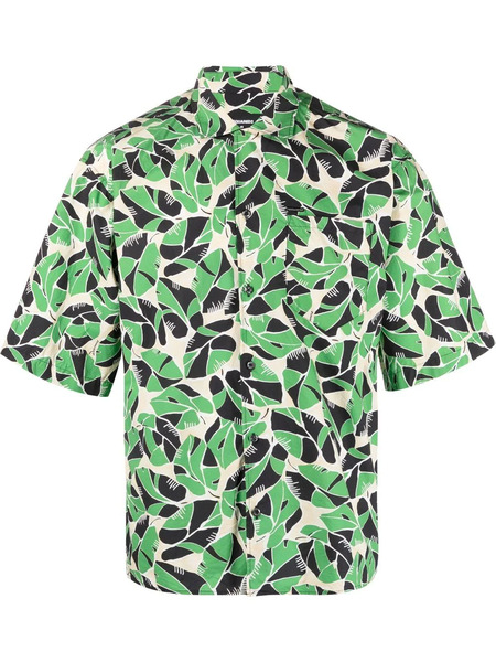  Dsquared2 Botanical-print Short-sleeved Shirt - Green 