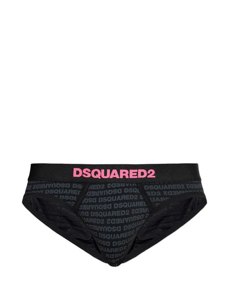  Dsquared2 Branded Briefs - Black 