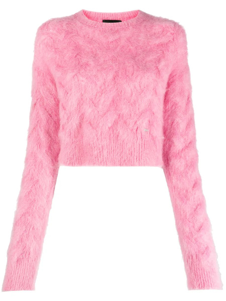  Dsquared2 Brushed Mohair-blend Jumper - Pink 