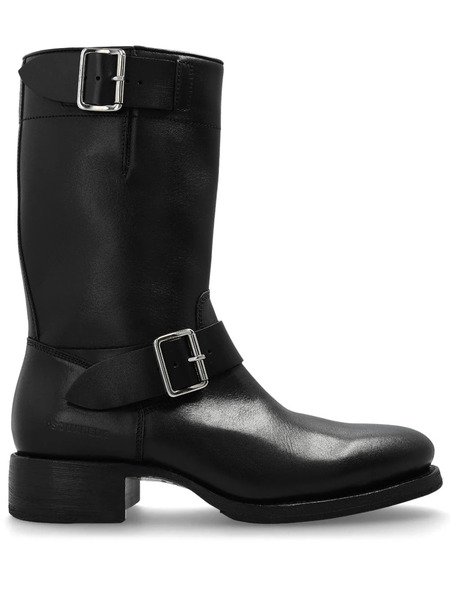  Dsquared2 Buckled Leather Boots - Black 
