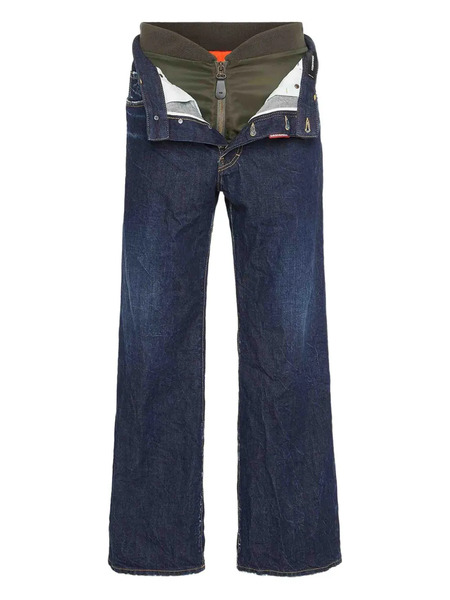  Dsquared2 Button Zip Jeans - Blue 