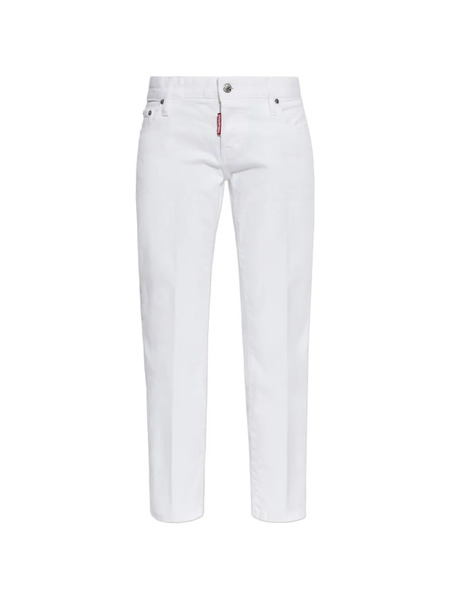  Dsquared2 Buttoned Belt-loop Jeans - White 