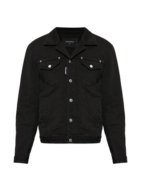  Dsquared2 Buttoned Cotton Jacket - Black 