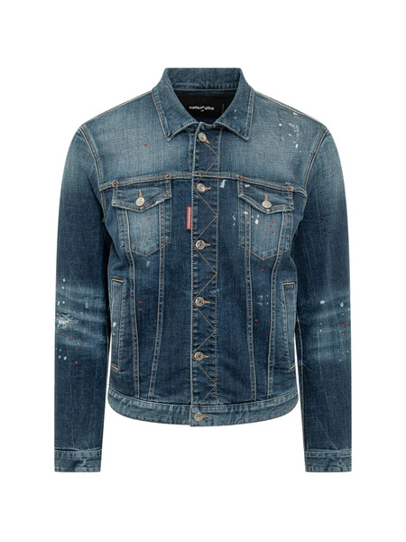  Dsquared2 Buttoned Denim Jacket - Blue 