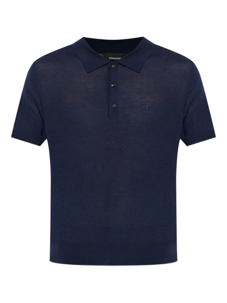  Dsquared2 Buttoned Polo Shirt - Blue 