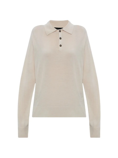  Dsquared2 Buttoned Polo Top - Neutrals 