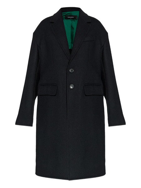  Dsquared2 Buttoned Wool-blend Coat - Black 