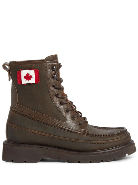  Dsquared2 Canadian Flag Ankle Boots - Green 