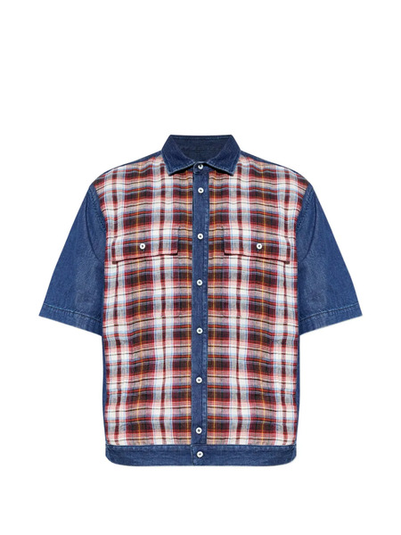  Dsquared2 Checked Denim Shirt - Blue 