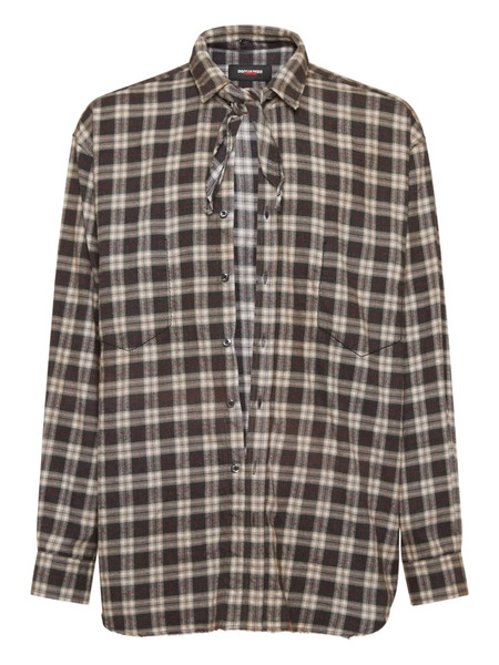  Dsquared2 Checked Shirt - Brown 