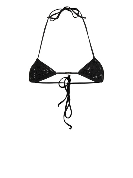  Dsquared2 Crystal-embellished Bikini Top - Black 