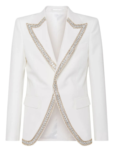  Dsquared2 Crystal-embellished Blazer - White 