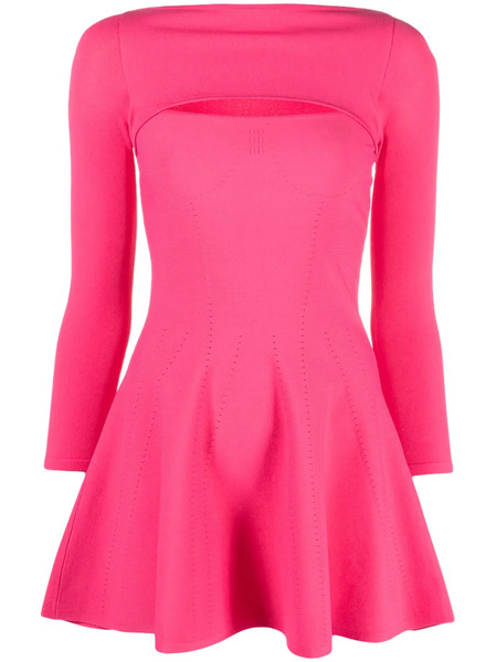  Dsquared2 Cut-out Flared Mini Dress - Pink 