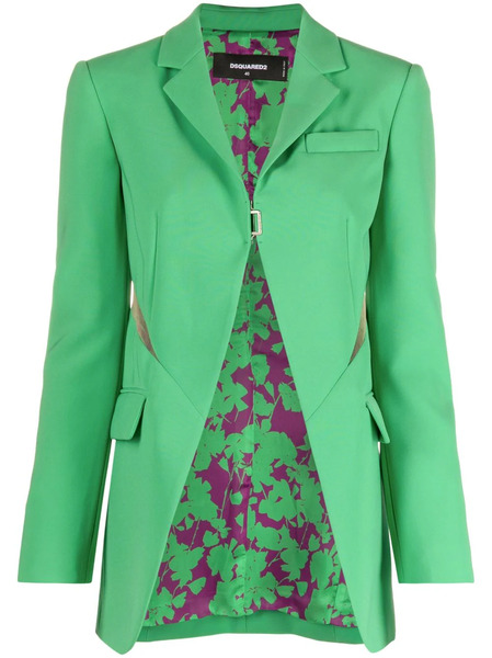  Dsquared2 Cut-out Open-front Blazer - Green 