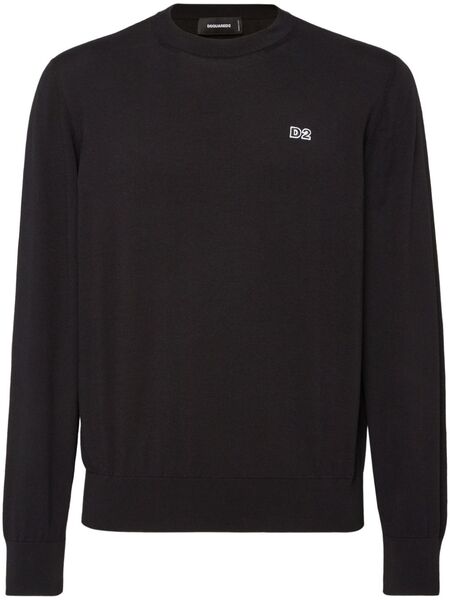  Dsquared2 D2 Crew-neck Sweater - Black 