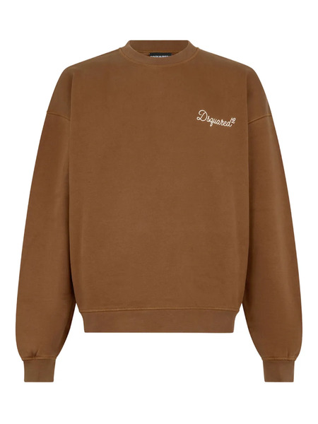  Dsquared2 D2 Signature Crew-neck Sweatshirt - Brown 
