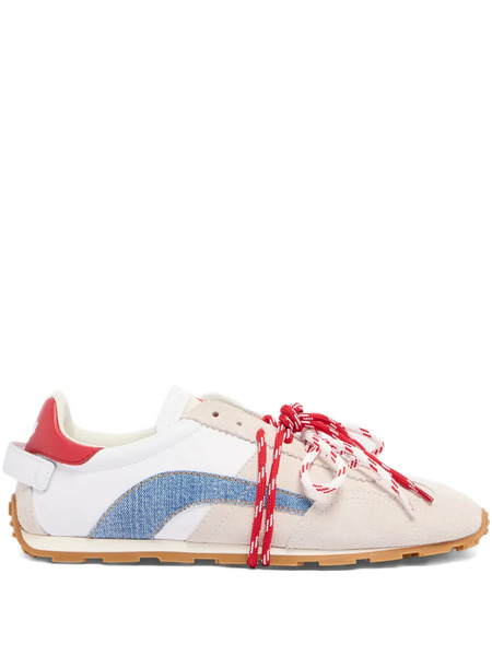  Dsquared2 Dc-642 Denim Panelled Trainers - Neutrals 