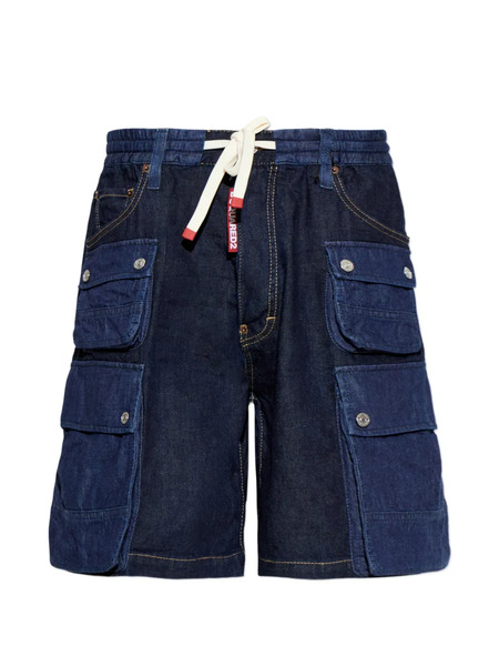  Dsquared2 Denim Cargo Shorts - Blue 