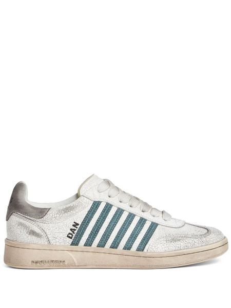  Dsquared2 Distressed Boxer Low-top Sneakers - White 