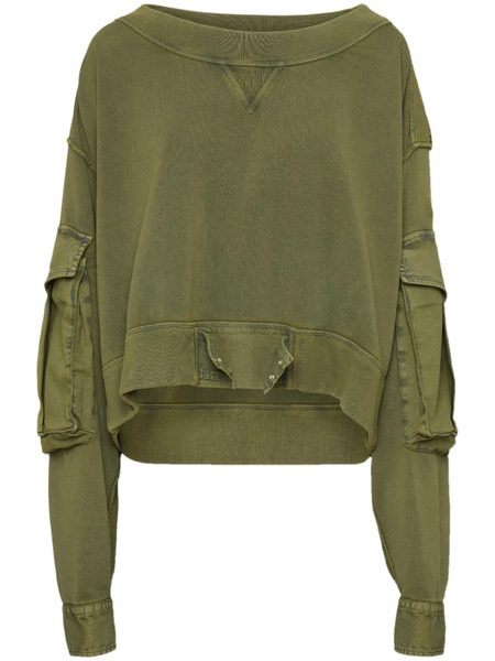  Dsquared2 Distressed Cargo Sweatshirt - Green 