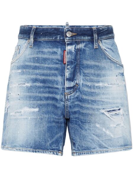  Dsquared2 Distressed-effect Shorts - Blue 