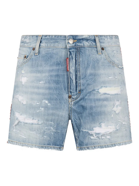  Dsquared2 Distressed-effect Shorts - Blue 