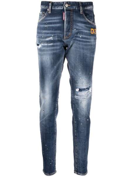  Dsquared2 Distressed-finish Denim Jeans - Blue 