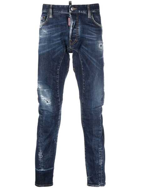  Dsquared2 Distressed Skinny Jeans - Blue 