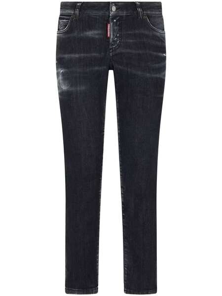  Dsquared2 Distressed Slim-cut Jeans - Black 