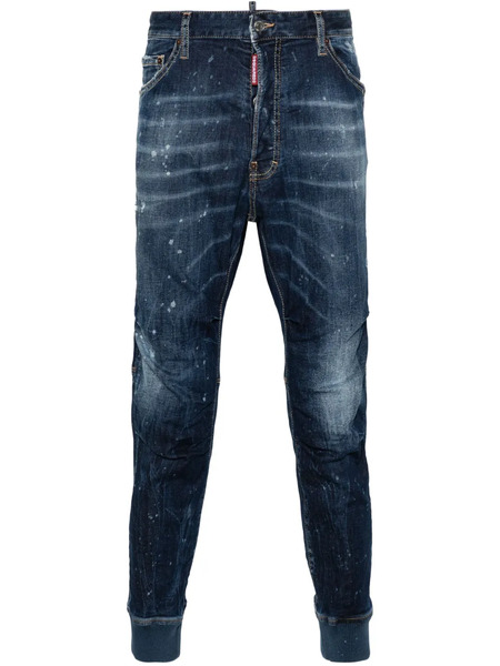  Dsquared2 Distressed Slim-fit Track Jeans - Blue 