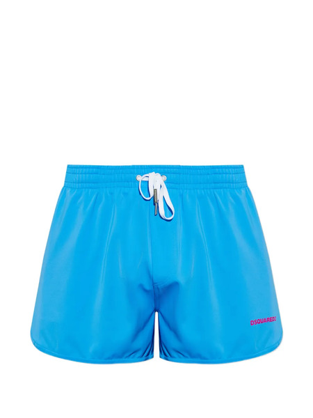  Dsquared2 Drawstring Logo Swimming Shorts - Blue 