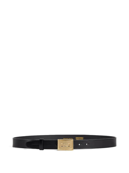  Dsquared2 Dsq2 Plaque Rectangular-buckle Belt - Black 
