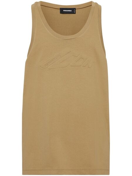  Dsquared2 Embossed-logo Tank Top - Neutrals 