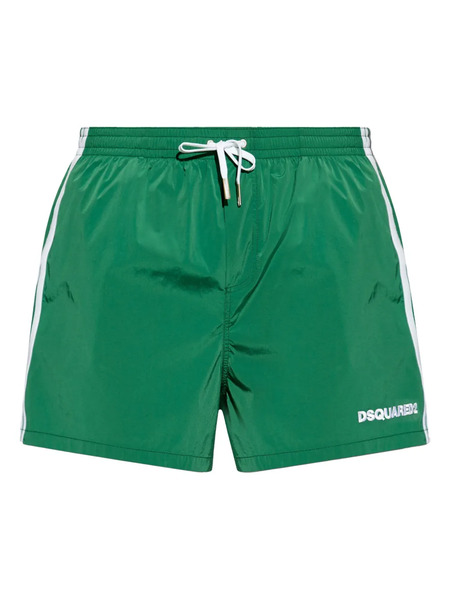  Dsquared2 Embroidered Logo Swim Trunks - Green 