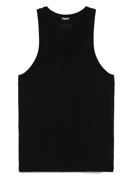  Dsquared2 Embroidered-logo Tank Top - Black 