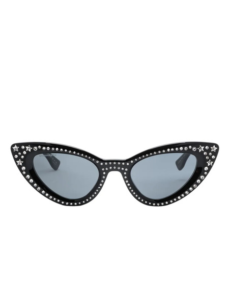  Dsquared2 Eyewear Crystal-embellished Cat-eye Sunglasses - Black 